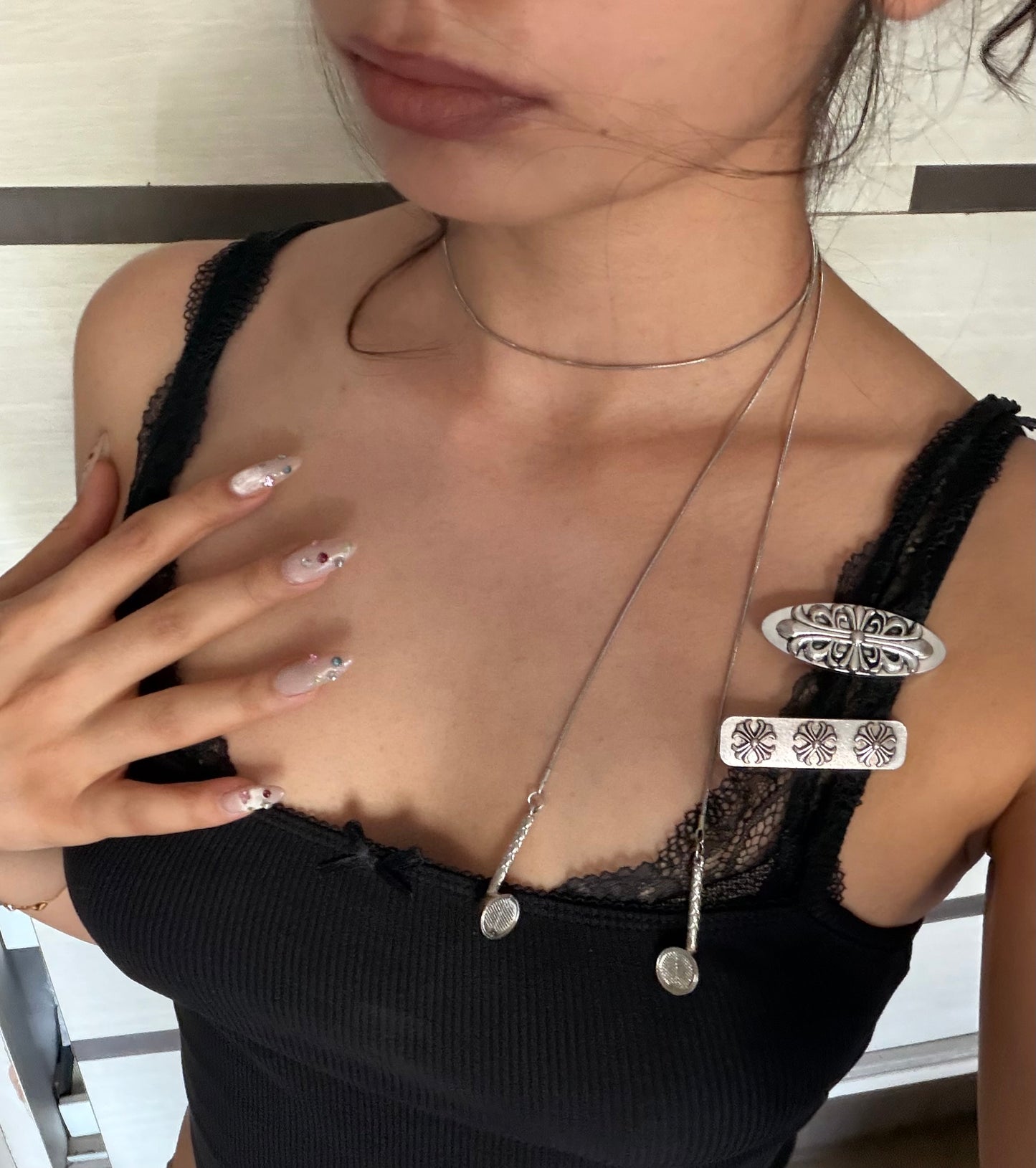 chrome cross clips preorder
