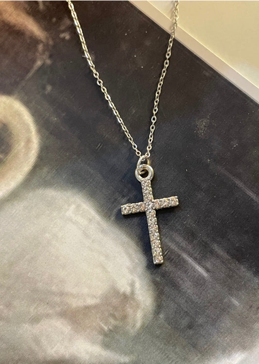 dainty bling cross