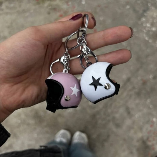 biker keychain pair
