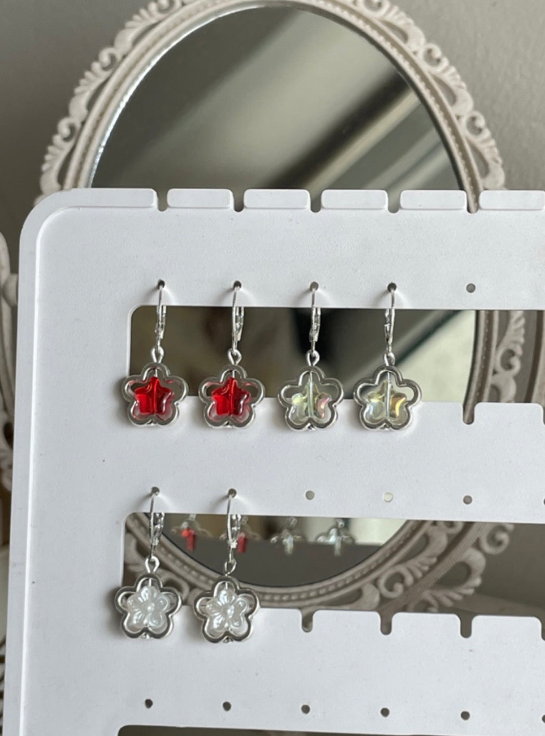 Flower earrings