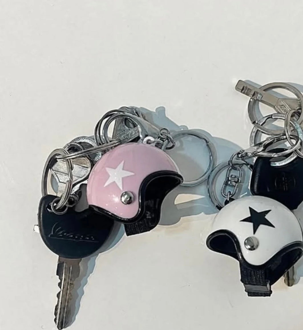 biker keychain pair