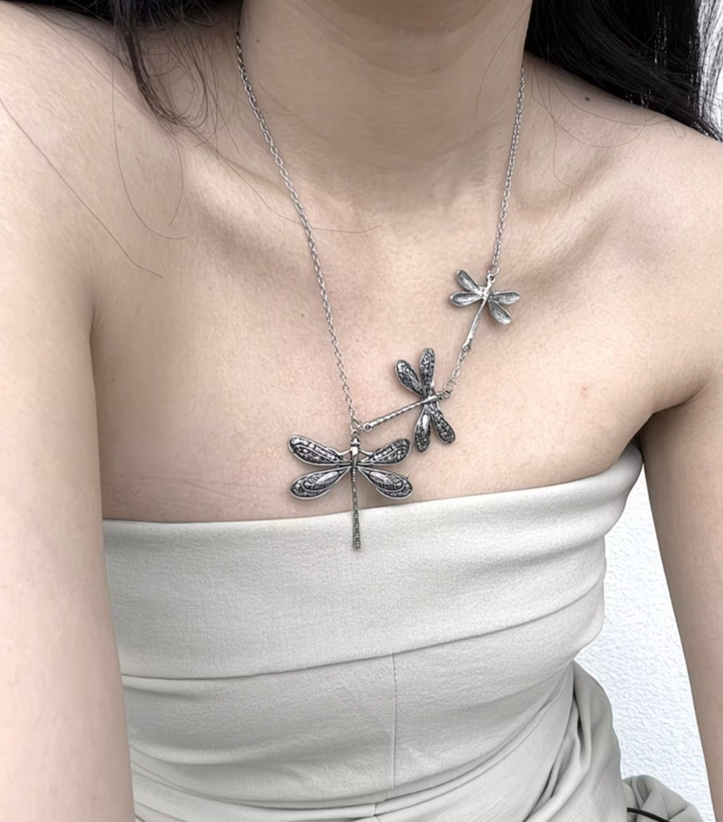 whimsical dragonfly necklace