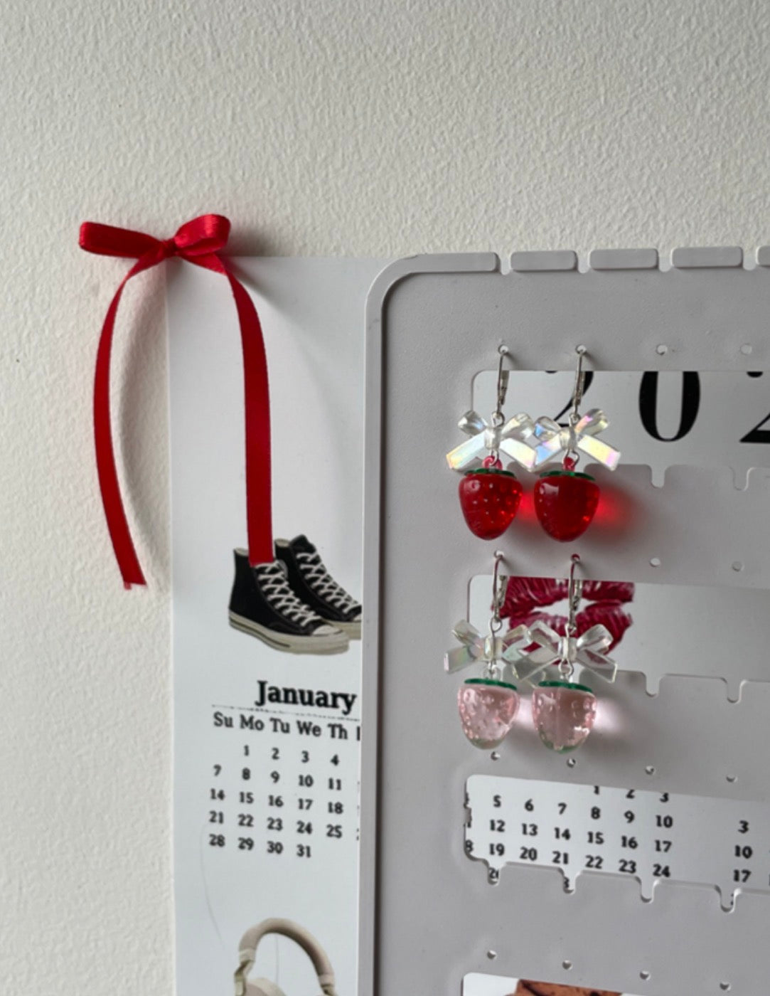 strawberry jelly earrings