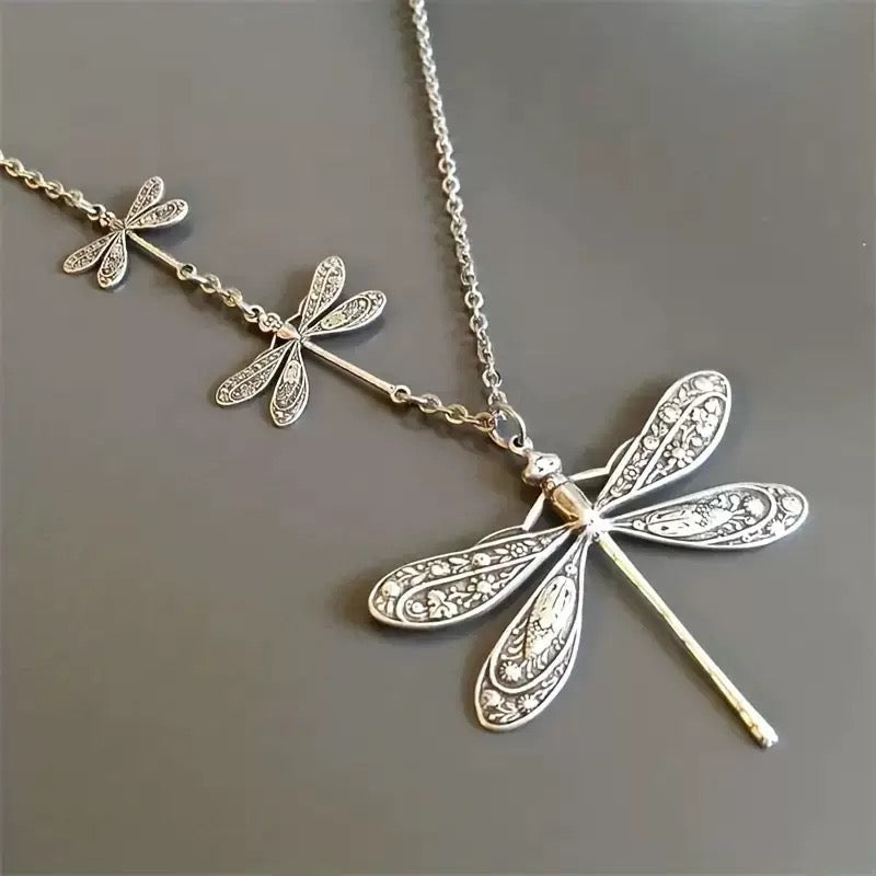 whimsical dragonfly necklace