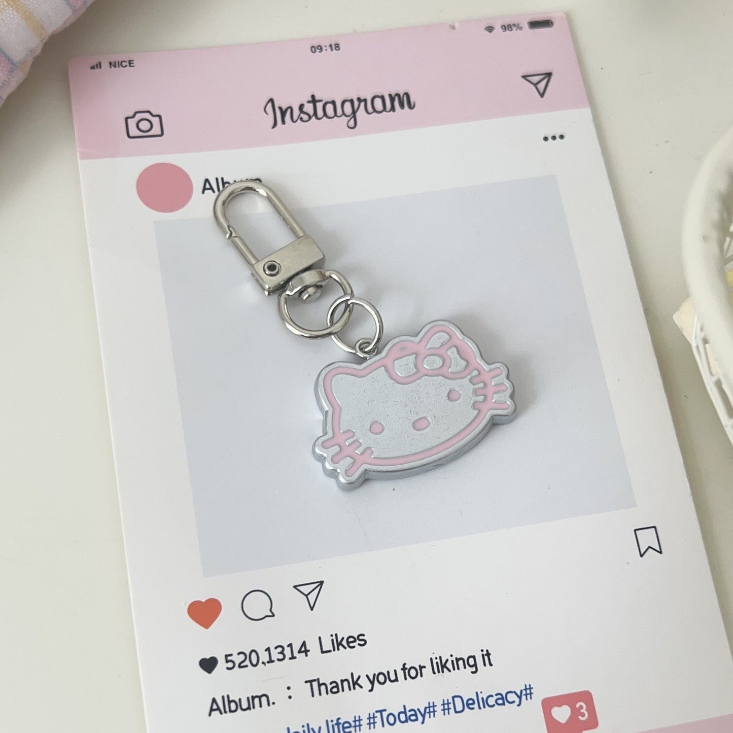 hk & miu keychain