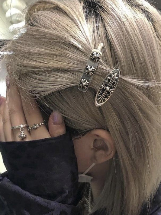 chrome cross clips preorder