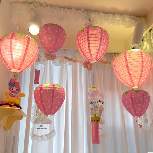 strawberry akari lamp