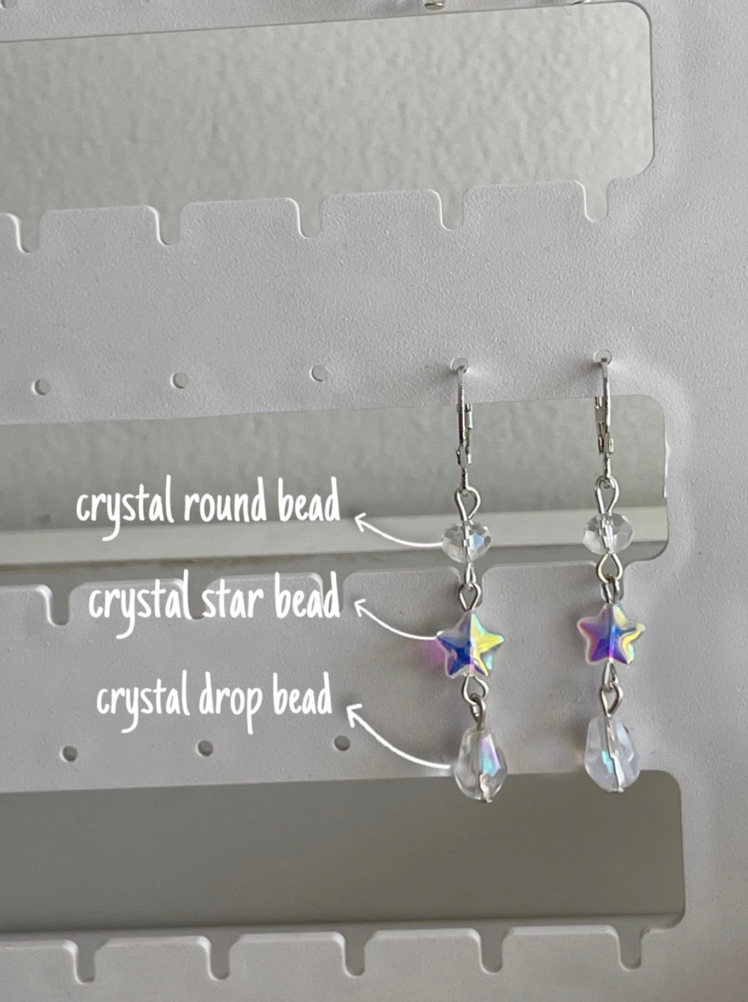 crystal earrings