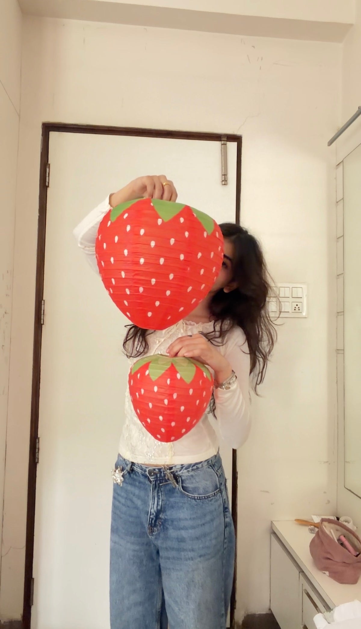 strawberry akari lamp