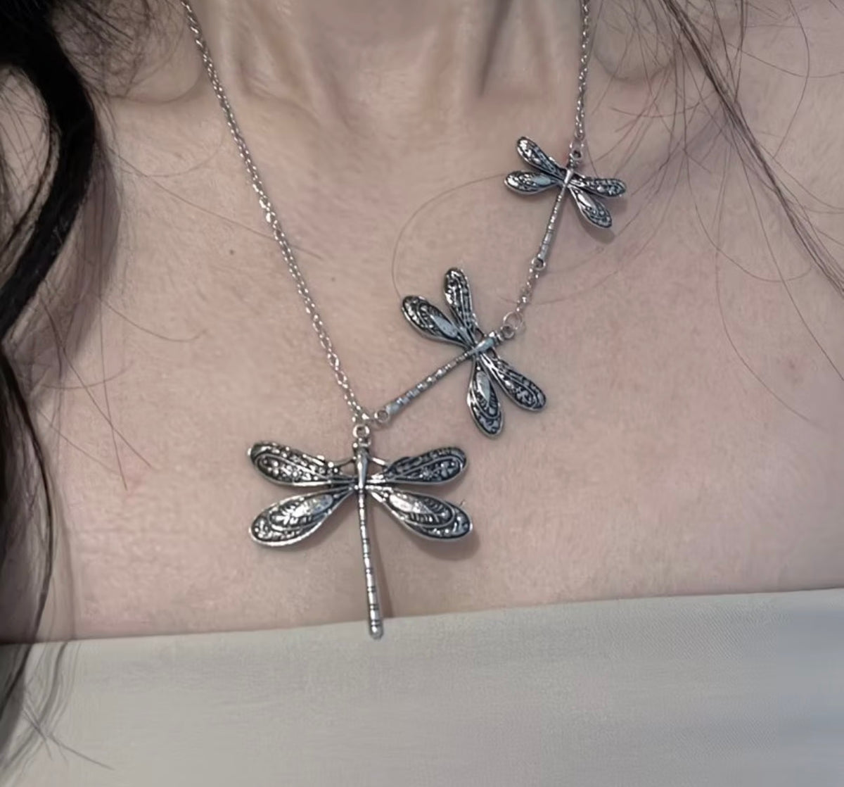 whimsical dragonfly necklace
