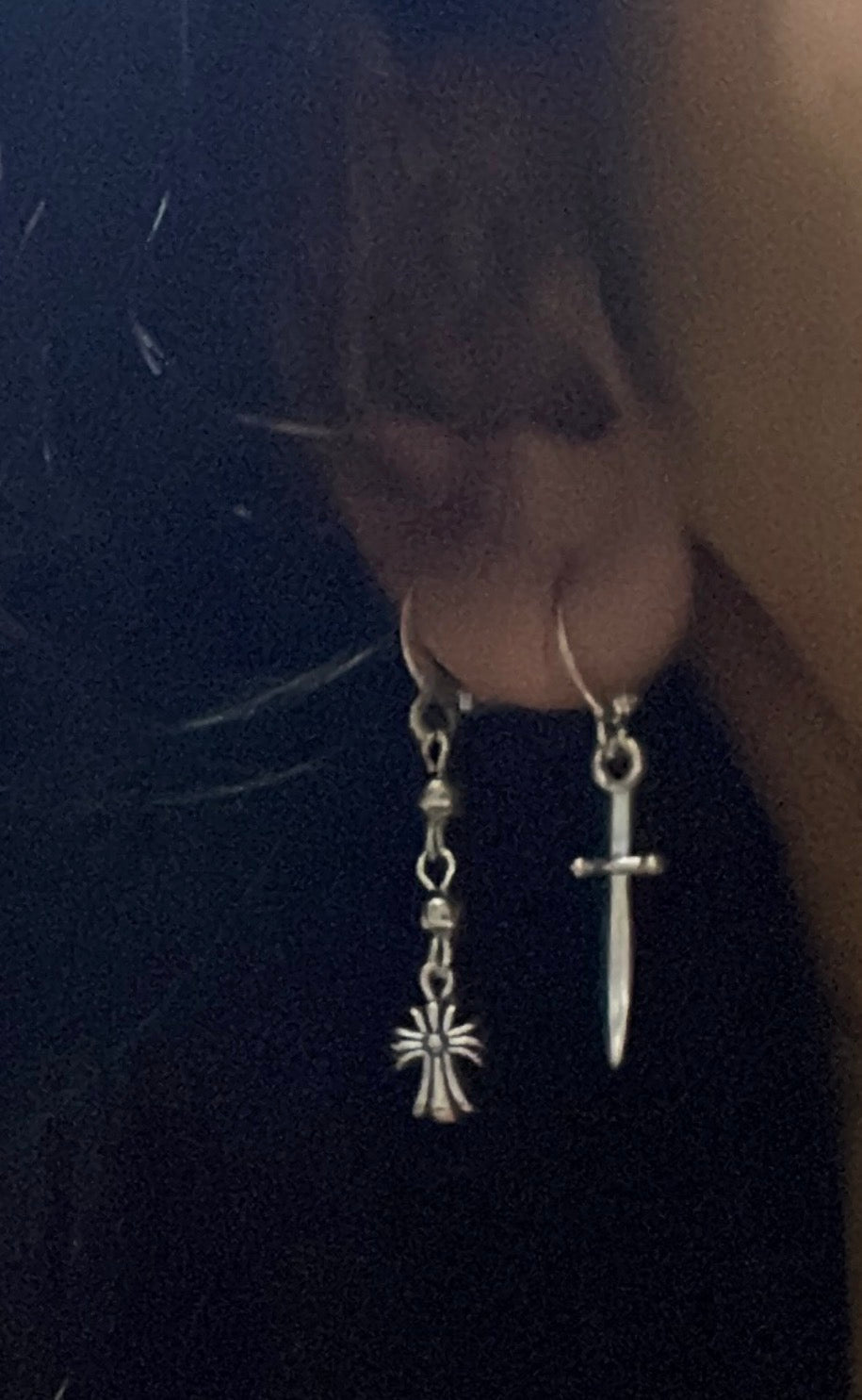 sword earrings