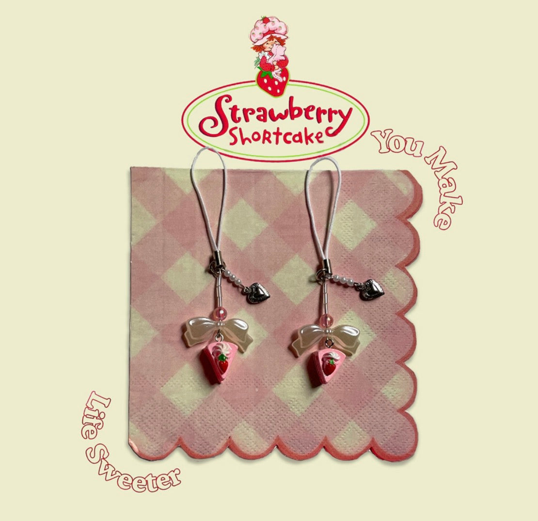 Strawberry Shortcake phone charm