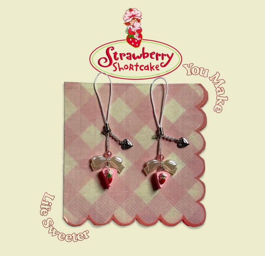 Strawberry Shortcake phone charm