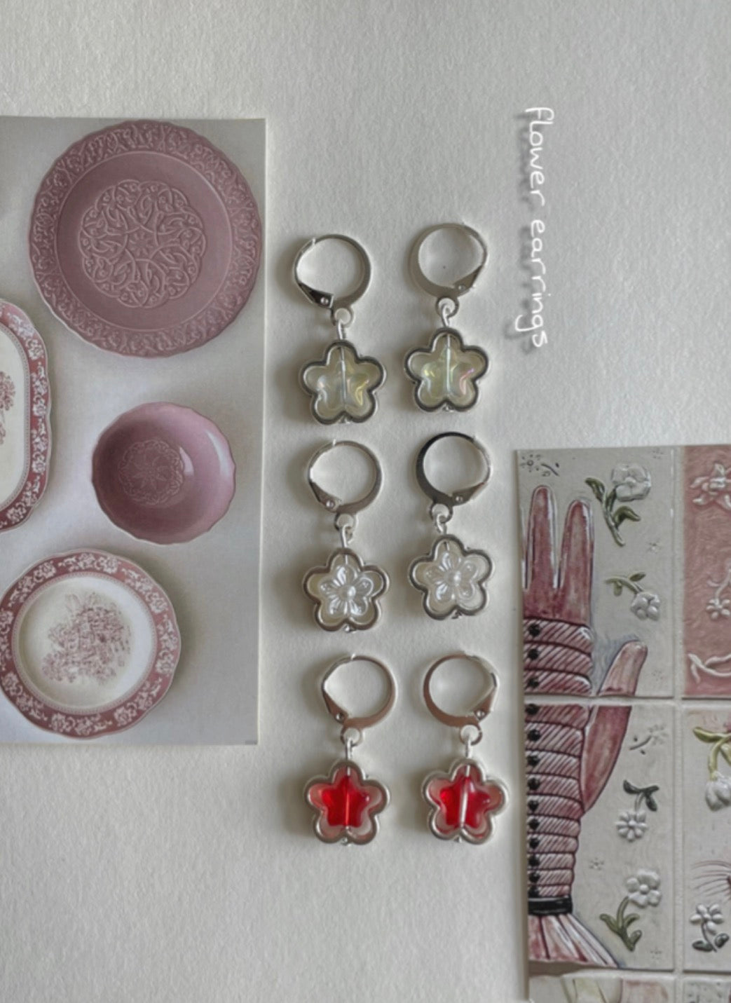 Flower earrings