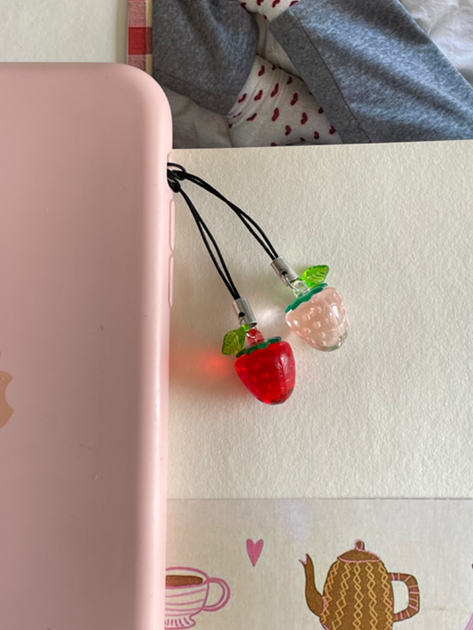strawberry charm set