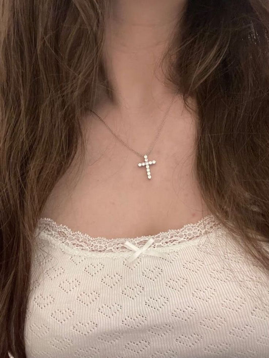 dainty bling cross
