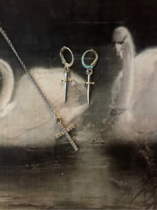 sword earrings